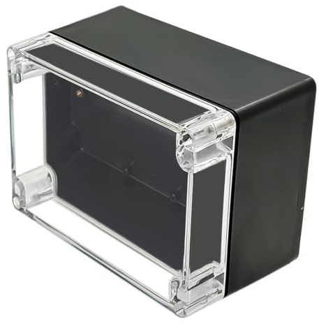 Otdorpatio Projektbox, IP65 wasserdichte elektrische Abzweigdose, ABS-Kunststoff, Heimwerker, Stromgehäuse, transparente Abdeckung, 160 x 110 x 90 mm