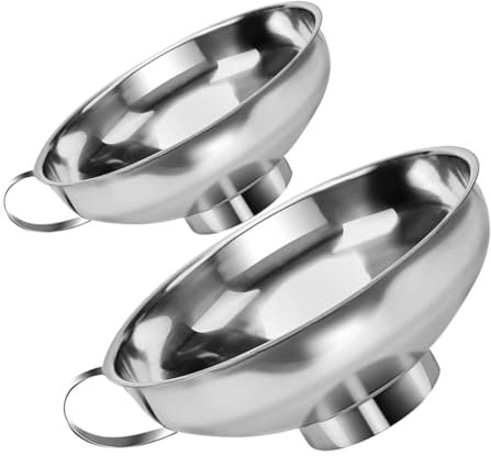 Alipis Set Di Imbuti Per Marmellata E in Acciaio Inox Imbuto Piccolo Da Cucina Imbuto Per Bottiglie Con Beccuccio Manico Ergonomico