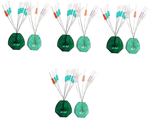 Kisangel 4sets Float Stops Line Stops Bright Colors Comfortable Fishing Experience 20pcs*4
