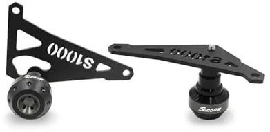 BDDXWSM Motorrad-Motor-Sturzpad-Schutzrahmen-Schieberschutzabdeckung Sturzschutz Für BMW S1000R S 1000R S1000 R 2014-2016 Rahmen-Sturzpads(Titan)