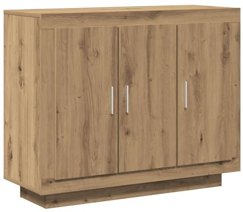 vidaXL Sideboard Artisan-Eiche 92x35x75 cm Holzwerkstoff, Buffetschrank, Küchenschrank, Wohnzimmerschrank, Schrank, Flurschrank, Beistellschrank