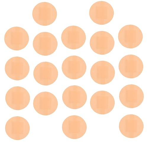 Apósito Adhesivo Redondo Transpirable Beige 100 Piezas | Parches Cara, Eliminar Cuello, Cubre Piel Embalaje Independiente