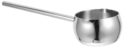 PRETYZOOM Pot Verseur Huile Acier Inoxydable Petite Louche Avec Manche Allongé Double Bec Verseur Pour Cuisine