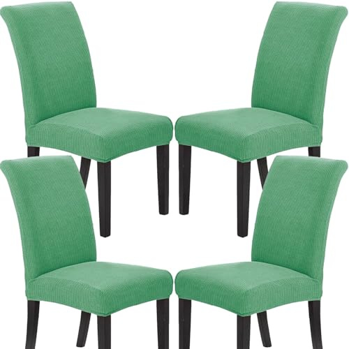 RTSFKFS Decoración Forros Cubre para sillas de Comedor 2/4 /6 Piezas, Fundas para sillas de Comedor para hogar, Restaurante, Hotel(Colour 8,Pack of 4)