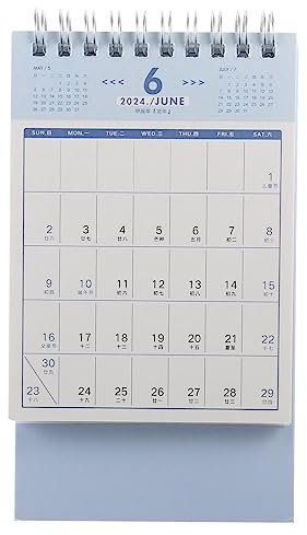 JEWEDECO Tischkalender Kleiner Desktop Kalender Für Büro Und Zuhause Künstlerisches Design Stabile Standfunktion Als Für Und Familie