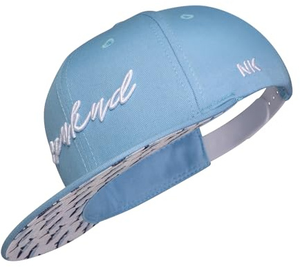 Nebelkind Casquette snapback pour enfant - Taille unique - Unisexe - Haute qualité - Tendance - Style streetwear - Casquette de baseball avec visière droite, bleu clair