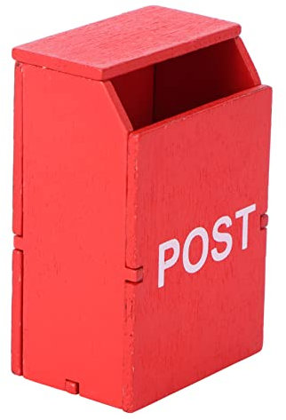 LIFKOME 1pc Miniature Vintage Mailbox Scene Decoration Dollhouse Accessory for Home Decor Design Stylish Mini House Accessories for Living Room Bedroom