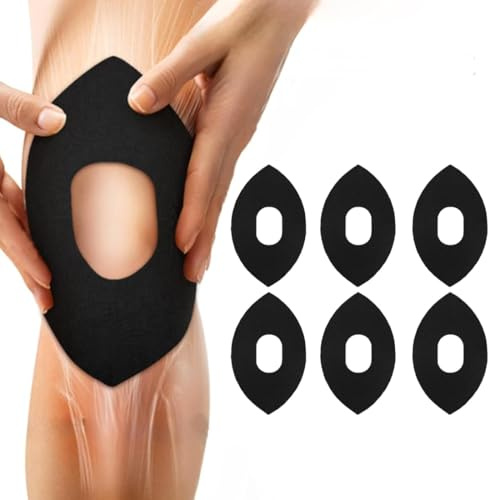 WUSJCOF 6 Pezzi Nastro Kinesiologico per Ginocchio, Elastico Sport-Tape, Traspirante e Confortevole, Strisce Pretagliate Kinesiotape, Kinesiologia Tape, Kinesio Tape, Nastro Kinesiologico