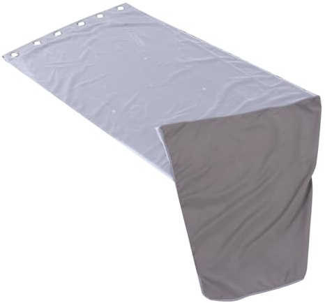 BAZEITFLOW Cortinas Doble Gris con Estrellas Huecas Combinación de Tela Opaca y Visillo sin Ganchos para Salón Dormitorio y Oficina