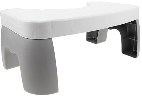 ELAYARD Tabouret de Toilette Antidérapant PP Robuste pour Adultes Marchepied Ergonomique pour Salle de Bain Épaissi pour Confort Accroupi