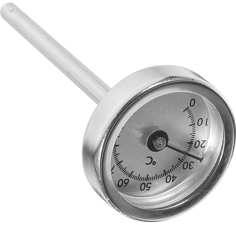 VERDANVERSE Termometro in Acciaio Inox per Bollitore Elettrico Termometro Alimenti Resistente al Calore Indicatore Temperatura per Cucina Barbecue e Forni Tradizionali