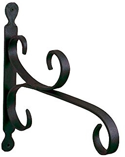 Achla Designs B-27 Allzweck-Wandhalterung, klein, Schmiedeeisen, Schwarz