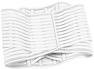 Vulkan 7093 Elastischer Nierengurt für Herren, Weiß, M