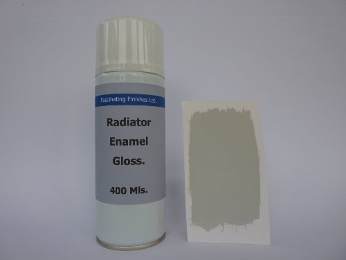 2 x 400ml Aerosol Light Grey Gloss Heat Resistant Radiator Aerosol Spray Paint