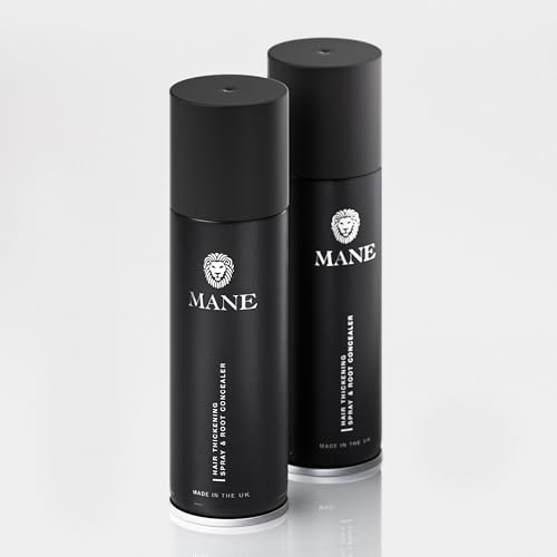 Mane Hair Thickening Spray épaississant/Retouche Racines – 200 ml (Argenté.) Lot de 2