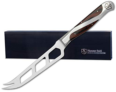 Hammer Stahl 5 Cheese and Tomato Knife | Durable Pakkawood Handle | Perfect for Cutting, Slicing, and Serving