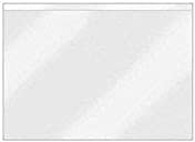 VELOFLEX 2216500 - Beschriftungsfenster VELOCOLL, DIN A6 Querformat, Sichttaschen, Sichthüllen, selbstklebend, 100 Stück