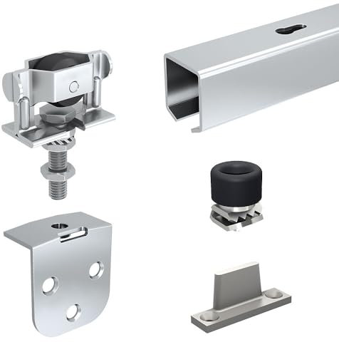 Système coulissant SLID'UP 1200 pour 1 porte extérieure - rail 1,55 m acier galvanisé - 40 kg