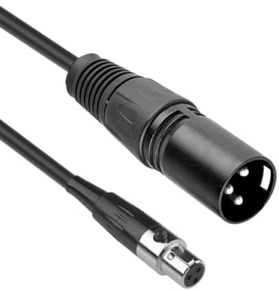 SIENOC Mini XLR Buchse 3Pin auf XLR-Stecker 3Pin Stecker Pro Mic | Premium Audio Kabel (Mini XLR zu XLR Kabel)