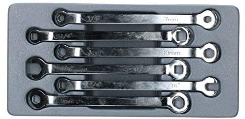 6 pc-Bremsleitung Hydraulikrohr Gabelschlüssel Set Offene Hex Platz endet