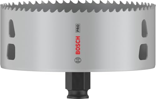 Bosch 1x PRO Multi Material PC Plus Lochsäge, 121 mm | für Weichholz, Trockenbauwand, Ø 121 mm, Professional Zubehör Bohrmaschine