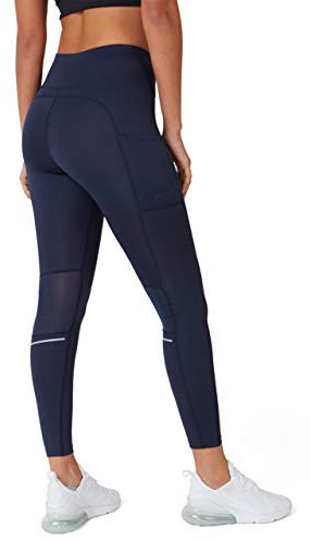 TCA SuperThermal Performance da Donna Pantaloni Termici a Vita Alta - Blu Scuro, L