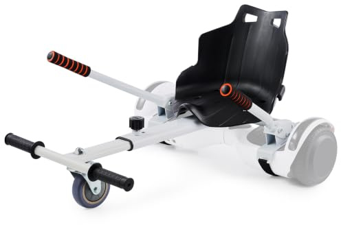 CO-Z Hoverboard-Stuhl Hoverkart Sitzscooter Gokart Sitz, Weiß | für elf Balancing, Kompatibel mit 6,5 zoll 8,5 zoll und 10 Zoll Scooter, Für Erwachsene und Kinder