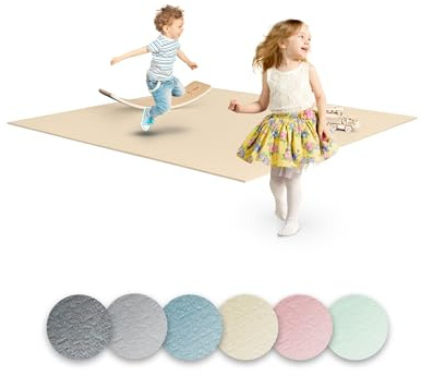 Ehrenkind® Krabbelmatte PRO | Extra dick und Soft | Made in Germany | Spielmatte Baby |Oeko-Tex 100 | Größe 180x180cm BEIGE