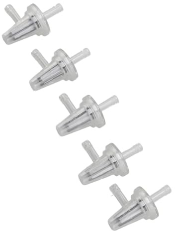 5 Pcs Fuel Filter Kit, Transparent Motorcycle Fuel Filter Kit Easy Installation with Hose 90 Degree Right Angle Inline Replacement Accessories Part for Motorcycle