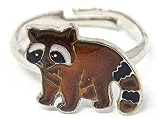Cornelissen Ring für Kinder - Stimmungsring Waschbär 1,5 Ø