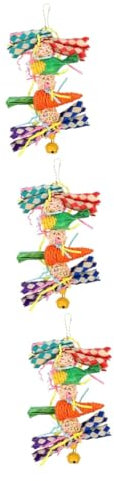 BESPORTBLE 3stücke Bird Chew Toy Für Papageien Und Nymphensittiche Molarspielzeug Zur Zahnpflege Aus Natürlichem Material Für Käfigzubehör Beschäftigung Kleiner Vögel