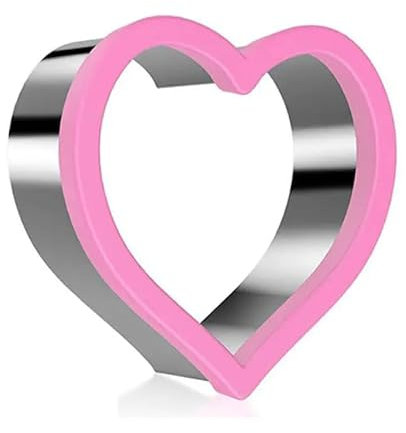 CHEFZOCO Emporte-pièce en plastique et acier inoxydable pour sandwich en forme de cœur, 10 x 10 cm, motif cœur