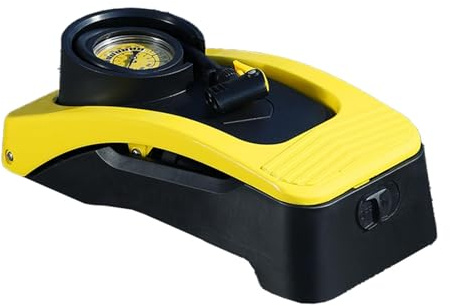 Bicycles Foot Pump - Double Cylinder Foot Air Pump | Bicycles Tire Pump with Accurate Pressure Gauge | Foot Operated Pump Tyre Inflator | Foot Pump Ball Bicycles Scooter Motorcycle Inflator