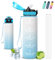 Gourde 1l, Gourde Sport, Anti Fuite, Gourde Graduée pour 1 Journee, Facile à Transporter, Gourde Graduée, avec Slogan de Motivation, Bouteille avec Verrou de sécurité, pour Camping, Yoga, Randonnée