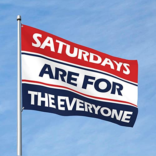 Lustige Windsäcke für die Männerhöhle mit Aufschrift Saturdays Are For The Everyth, 120 x 180 cm