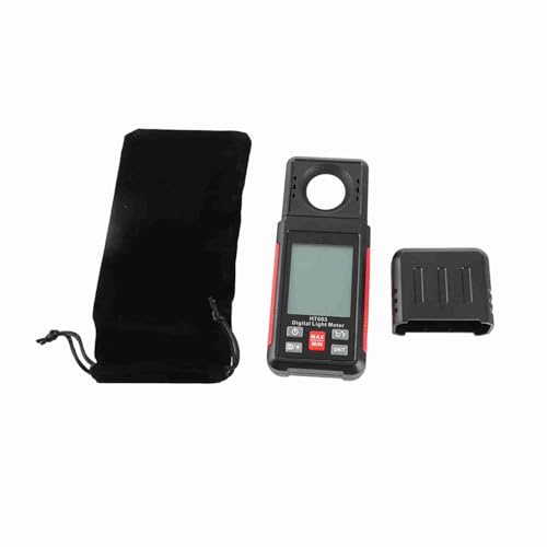 ​​Digital Luxmeter mit LCD Display, Handheld Lux Beleuchtungsstärke Messgerät mit Data Hold und Hintergrundbeleuchtung, zur Messung der Lichttemperaturfeuchtigkeit, Fotografie, Pflanzenwachstum