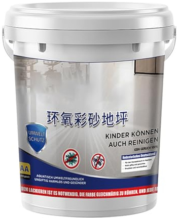 Epoxid-Bodenbeschichtung, Garage, selbstnivellierende Beschichtung, schmutzabweisend, schnell trocknend, für Beton, Outdoor, Garagen, Bau, Keller, Innenbereich, Zuhause