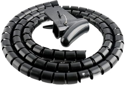 CYJAZNHH Avvolgicavo a spirale 1,5 metri multicolore da 8 mm a 22 mm(Black 22mm Inside Diameter)