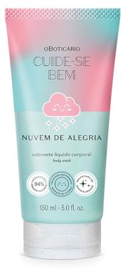O Boticário | Cuide-se Bem | Gel de Ducha Nube de Alegría | 150 ml | Limpia y Perfuma | Aroma Dulce | Familia Gourmand | Sensación de Felicidad | Vegano