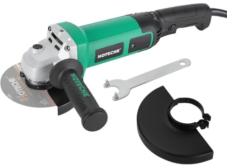 Hoteche 125mm 1300W Winkelschleifer - 3000-11000rpm Leerlauf, Farbige Verpackung