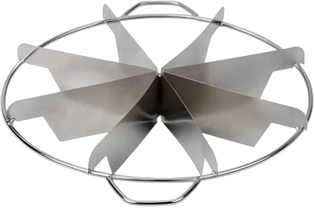 Stainless Steel Cake Cutter 8 Inch Cake Equal Cutter Pizza Slicer Metal Rosettes for Crafts (D)
