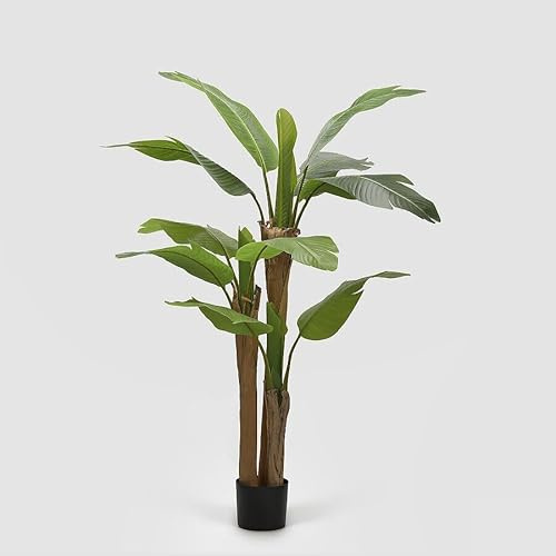 EDG Enzo De Gasperi Banano con Vaso Pianta Artificiale H 150 Cm Verde