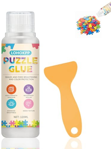 120ml Colle Puzzle Transparente, Colle Vernis Puzzle, Fixation Durable