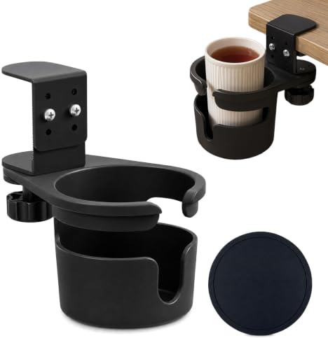 2er Set Getränkehalter Tisch, Verstellbarer Becherhalter Cup Halterung