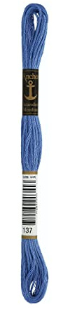 Anchor Six Strand Broderi Floss 8,75 yards-kilträ medium 1 per låda