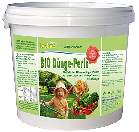 BIO Dünge-Perls für Zier- & Nutzpflanzen - 100% reiner Bio-Dünger (2 kg)