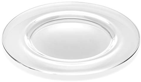 BARSKI – Europäischen Glas – Classic Optik – Klar – Ladegerät – Teller – 31,8 cm Durchmesser – Made in Europe – Set von 2