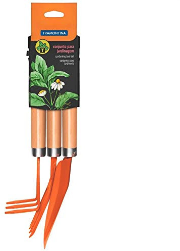 Tramontina 3-Piece Garden Tool Set (Metal-Wood)