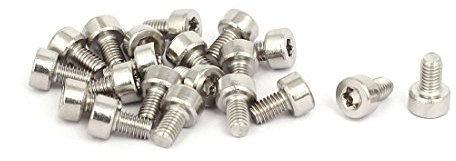 Aexit M3x5mm 3/25-Zollx1 / 5-Zoll 304 Edelstahl Torx-Zylinderschrauben mit Innensechskant 20St (848daae1865cd8071e2548850f42309a)
