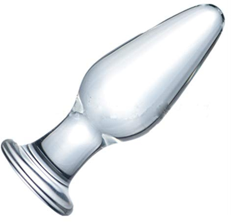 WSQIWNI Glass Dildo Transparent Glass Massager